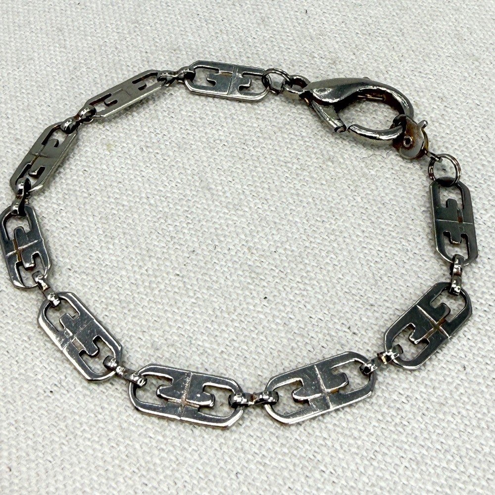 Chunky Link Chain Bracelet Letter G Logoโ Statement Jewelry Vintage